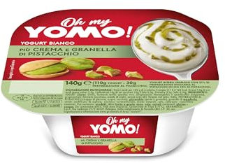 Yomo Yogurt Bianco più Crema e Granella di Pistacchio, 140g