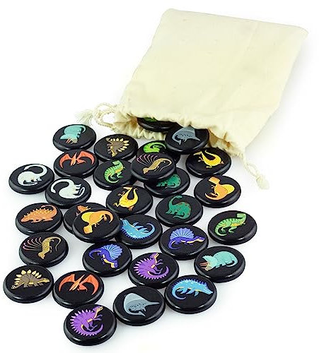 Ulanik Dinosaurs Matching Pairs Memory Game Toddler Wooden Board Games for Kids 3+ 4 5 6 7 Year Old Learning & Education Preschool Toys — 30 chips