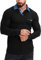 KUNJLELP Poloshirt Herren Langarm, T Shirts Männer, Hemd Herren Denim-Splice T-Shirt Golf Polo Shirt,Schwarz,XL