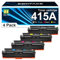 SODFACE 415A Toner Mit Chip Kompatibel für HP 415A 415X für Color Laserjet Pro MFP M479fdw M479dw M479fnw M479fdn M454dw W2030A W2031A W2032A W2033A (Schwarz Cyan Gelb Magenta, 4er-Pack)