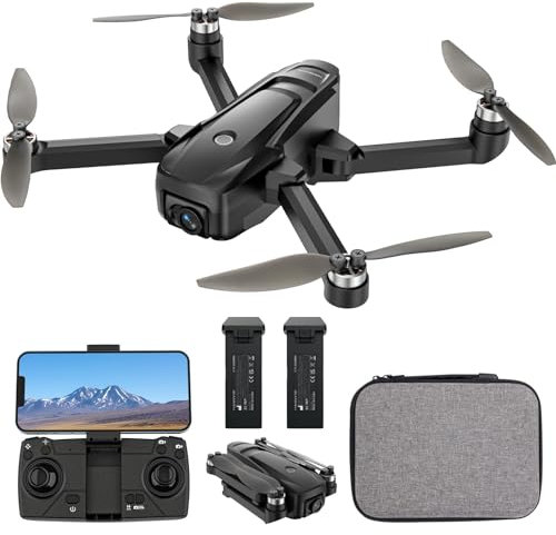 HANNVIW H330 Drone with Camera 4K, Drones for Adult Beginners and Kids, Brushless Motor, Optical Flow, Altitude Hold,30 Mins Fly Time Remote Control RC Quadcopter with 2 Batteries