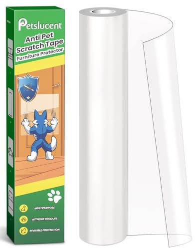 Petslucent Kratzschutz Katze Tape, Sofa Transparent Kratzschutz Pad, Möbelschoner Katze Möbelschutz Kratzpads für Möbel Couch (30cm x 3m)