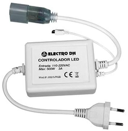 RGB-Controller für Neon-Flex-Leuchten, kompatibel mit verschiedenen Formaten, passt Helligkeit und Effekte an, ideal für Dekoration und Atmosphäre.