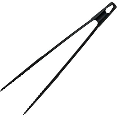 Fackelmann Fenix - Pinze da cucina, 100% RPET riciclato, in plastica riciclabile con elevata resistenza al calore fino a 230 °C, ad alta durata, anti graffio, colore nero, 30 cm, 1 pz.