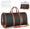 Reisetasche Faltbar, Faltbare Reisetasche Handgepäck, PU Foldy Bag, Foldable Travel Bag, Carry On Bag Groß, Multifunktionale Reisetasche Damen Wasserdichter für Aufbewahrung von Reisekleidung(Braun)