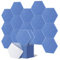 Lavedas 12 Stück Akustikplatte 30 x 26 x 1.2cm Schallschutzplatten Schalldämmung Deckenpaneele Schwarz Silbergrau Weiß Selbstklebend Hexagon Akustikplatten Akustikpaneele