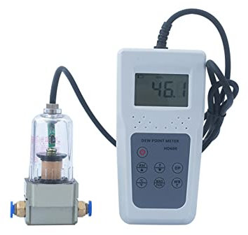 Digitaler Feuchtigkeitsmesser, Hochpräzise Taupunkt-Tester HD600. Luftkondensation Taupunkt Detektor Taupunkt Temperatur Handheld Tragbarer Detektor