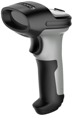 Inateck Barcode Scanner 2D Bluetooth, Kabellose QR Code Scanner, Wireless Handscanner mit AI APP & SDK, 1 Ladung 180 Tage Standby, Automatisches schnelles und präzises Scannen, BCST-72