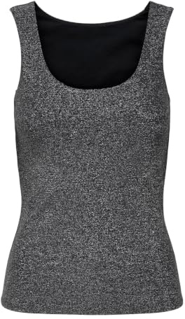 ONLY Damen Only Female Tanktop Onlea Tanktop Onlea Glitter S/L 2-Ways Top JRS Noos (1er Pack)