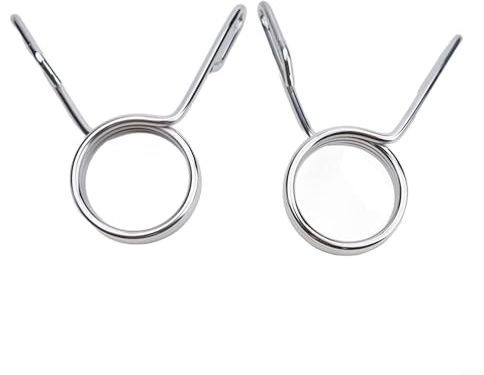 CNANRNANC 2 x 50 mm Metall-Federkragen-Clips, Langhantel-Klemme, Gewichtssperre für Fitnessstudio, Kurzhantel, Krafttraining, Standard-Hebe-Set (2 Stück)