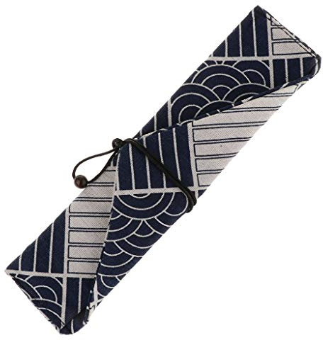 KBOLAE Sac de rangement en tissu pour couverts, cuillère, baguettes, fourchettes, stylos, crayons, taille L