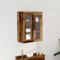 Pangshiyuan Armario de pared con puertas de cristal, madera maciza reciclada, diseño rústico, 4 estantes, espacio de almacenamiento para decoración, libros, comedor, salón, marrón, 69,5 x 34 x 90 cm