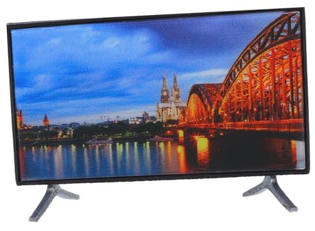 Milisten Miniature Tv Dollhouse Accessory Realistic LCD Display for Creative Scenes for Dollhouse Decor Imaginative Play Intricate Design Easy Integration with Accessories