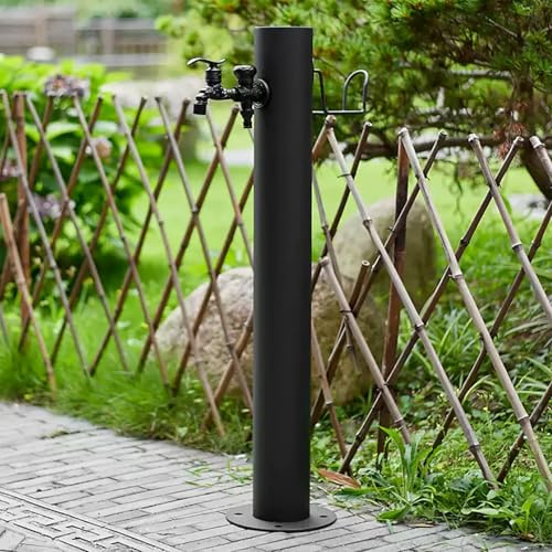 YCNLYSSR Colonna d'Acqua Verticale per Fontana da Giardino Indipendente per Esterni con Rubinetto in Rame, Elemento Decorativo da Pavimento e Porta Tubo per Patio e Cortile.