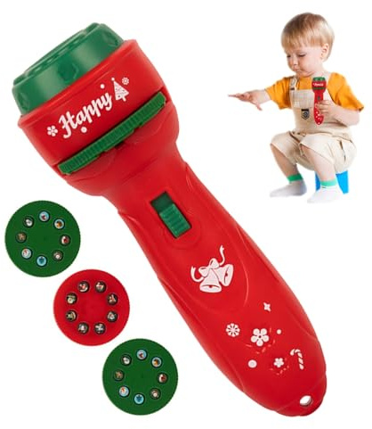 Generisch Kinder Projektor Taschenlampe Mit 24 Motiven | Weihnachts Projektions Taschenlampe Geschenk,Nachtlicht Für Reisen Kinderzimmer Mädchen Einschlafhilfe