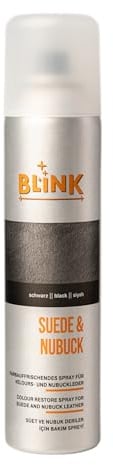 Flexicare BLINK Wildleder & Nubuk Spray 250ml - Farbauffrischer und Protektor für Schuhe - Erneuert verblasstes Wildleder und Nubuk - Schuhpflegespray für Sneaker, Stiefel und Leder