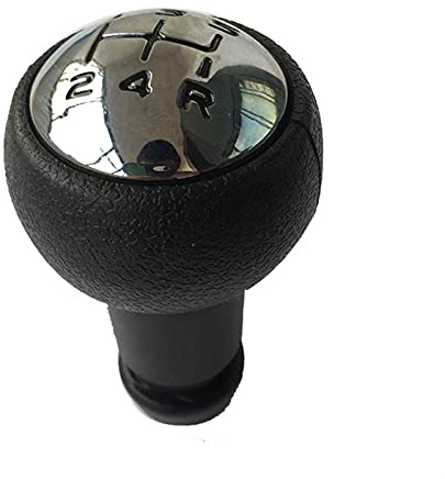 Perilla De Palanca Cambios Cuero Y Cromo 5 Velocidades, Bota Polaina para Citroen para Berlingo III MK3 para Peugeot para Partner 2008-on