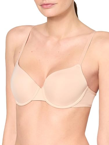 Nur Die T-Shirt BH Leichter Push-Up Bügel-BH gepaddete weiche Glatte Cups nahtlos Seamless V-Ausschnitt weiche Mikrofaser Damen