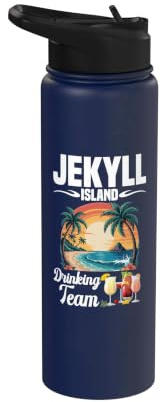 Jekyll Island Fan Travelling Vacation Drinking Jekyll Island Stainless Steel Insulated Water Bottle