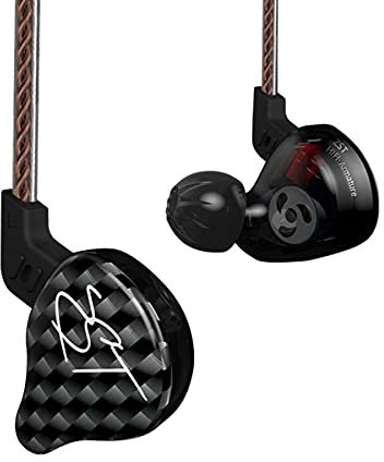 Yinyoo KZ ZST Auriculares, Estructura balanceada + Driver Dual dinámico híbrido, Alta fidelidad, in-Ear