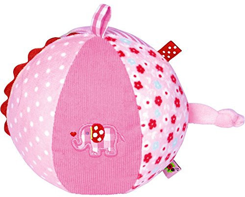 Die Spiegelburg 13573 Stoffball mit Glockenspiel BabyGlück, rosa