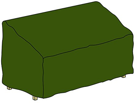 Nexos Trading Gartenbankabdeckung Abdeckhaube Wetterschutz beschichtet wasserdicht 150 x 62 x 90 cm Abdeckplane Grün Polyestergewebe mit Beschichtung