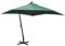 vidaXL Sonnenschirm mit Kurbelmechanismus Gartenschirm Strandschirm Ampelschirm Schirm Balkonschirm Marktschirm 300x300cm Holzmast Grün