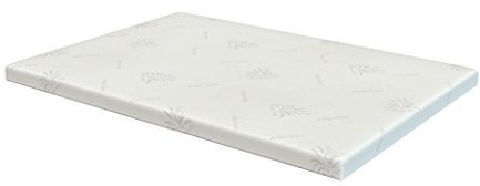 Colchones Actually Plancha de Viscoelástica para Topper con Funda de Aloe Vera (200X200 cm - 9 cm de Visco)