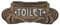 AB Tools Jugendstil wc Gusseisen Schild Plakette Tür Wand Café Pub Hotel Bar