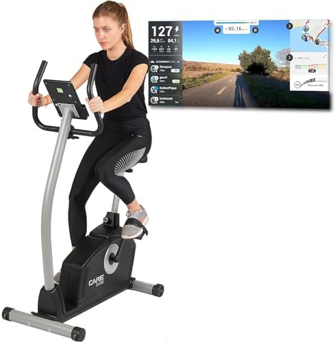 Care Fitness - Heimtrainer Fahrrad MY CARE FIT CV-351 - Hometrainer, Fitness Fahrrad, Sportgerät für Zuhause - Mit Trainingscomputer, Verstellbarer Fahrradsattel, 16 Schwierigkeitsgrade - Bis 110 kg