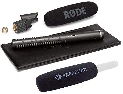 Rode NTG-1 Microphone directionnel avec protection anti-pop Keepdrum KDWSVM