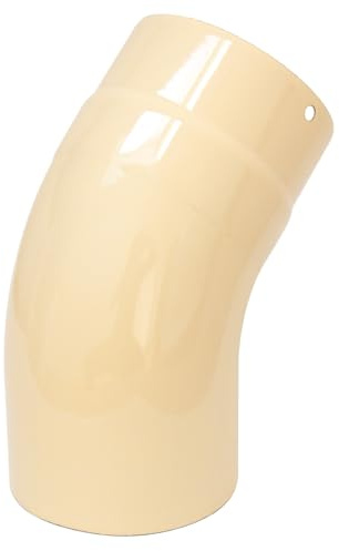 Raik ESH027-150-eb Coude de tuyau de poêle en émail lisse Ivoire 150 mm