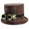 DongBao Unisex Steampunk mit Brille Zylinder Hoher Hut Magic Partyhüte Erwachsenenhut Hut,Halloween Hut