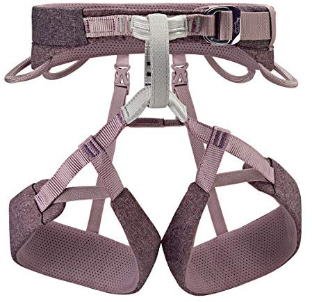 PETZL Selena C055BA02 - Cintura da arrampicata da donna, in poliammide/polietilene/alluminio, misura M, circonferenza vita: 77-84 cm, passanti per le gambe: 55-60 cm, colore: Viola