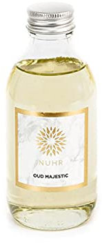 NUHR Home Oud Fragrance for Luxury Majestic Room Diffuser Refill with Rattan Reed Diffuser Sticks Premium Scented Oil 200ml