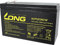 LONG WP1236W WP1236W Batterie au plomb 12 V 9 Ah sans plomb (AGM) 151 x 102 x 65 mm Connecteur plat 6,3