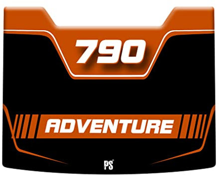 Paraserbatoio.it Aufkleber mit 3D-Effekt, Tankschutz, Harz, kompatibel mit KTM 790 Adventure - Tankpad Orange v2