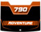 Paraserbatoio.it Aufkleber mit 3D-Effekt, Tankschutz, Harz, kompatibel mit KTM 790 Adventure - Tankpad Orange v2