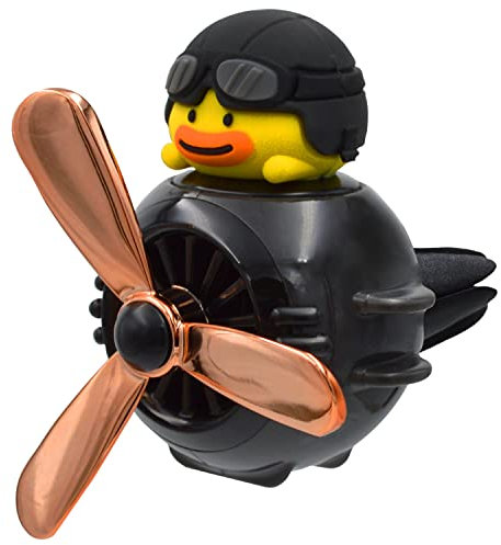 Bear Pilot Retro Airplane Car Air Freshener Personalised Air Outlet Vent Accessories (Yellow)