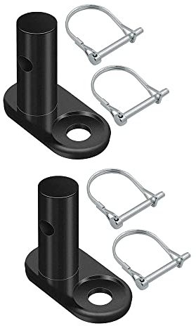 BDHI 2 Stück Fahrradanhänger Kupplung Fahrradanhängerkupplung Fahrradanhängerkupplung Stecker mit 4 Stück Kupplungsstift Stahl Fahrradanhängerkupplung für Fahrradanhänger für Kinder und (H42-2)