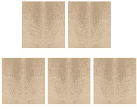 5 Blatt Blattgold Vergoldung für Kunsthandwerk Dekoration Champagner Gold 9 x 9 cm