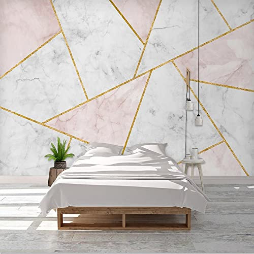 UKEUBAI Impression 3D de marbre géométrique Papier peint TV backdrop sticker modern mural home decor poster