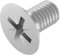 SECCARO Tornillo avellanado M4 x 8 mm, acero inoxidable V2A VA A2, DIN 965, Phillips / PZ, rosca completa, 20 unidades