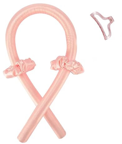 RICHDMI Heatless Hair Curler, Lockenwickler, Silk Curls Band über Nacht, Locken Ohne Hitze, Wave Formers Mit Haarbändern und Clips