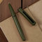 Hongdian C1 Fountain Pen Fine Nib, Dark Green & Classic Retro Design Metal Pen with Ink Converter