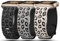 3 Pack Leopard Engraved Bands Compatible with Apple Watch Band 42mm 44mm 45mm 46mm 49mm Women, Soft Silicone Cheetah Embossed Sport Strap for iWatch Series 10 9 8 7 6 5 4 3 2 1 Ultra.DBK-GBK,SLB