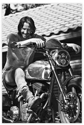 NFJUVX Keanu Reeves Poster (45) Leinwandposter, Wandkunst, Dekordruck, Bild Gemälde für Wohnzimmer, Schlafzimmer, Dekoration, ungerahmt, 30 x 45 cm