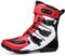 DJFOG Stivali da moto alti per unisex, stivali protettivi impermeabili in pelle microfibra da cross, comodi stivali da motocross traspiranti,Rosso,40