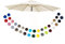 BEEGMA Sonnenschirm Ersatzbezug Bespannung 2.0/2.30/2.50/2.70/3.0m Marktschirm Ersatz 6/8 Rippen Gartenschirm Überdachung Abdeckung Wasserdicht (Color : White, Size : 2.50m/8.2FT-6Ribs)