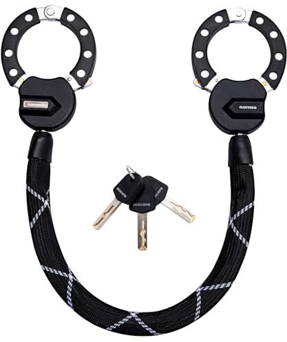 BIGLUFU Electric Scooter Lock, Bike Locks High Security, Cycling Locks for Scooter, Heavy Duty Anti-Theft Handcuff Lock for Electric Motorcycle Mountain Bike Road Bike